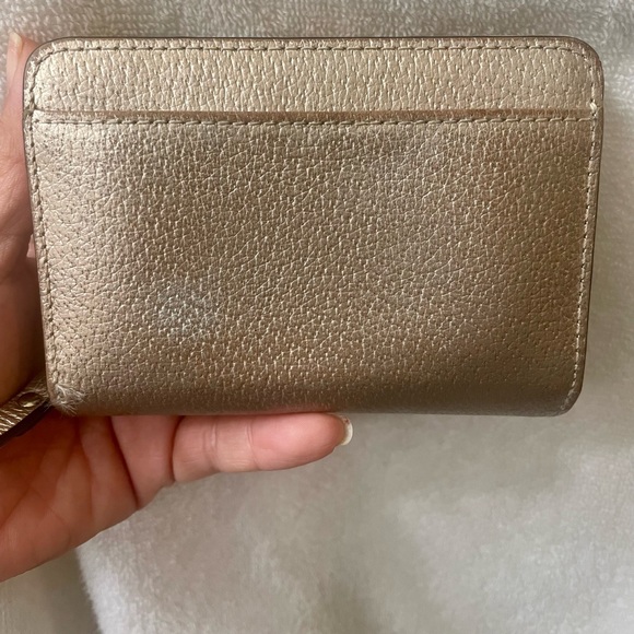 Kate Spade gold leather wallet. - Picture 2 of 8